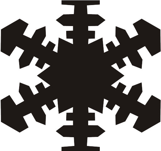 Snowflake Clipart Plain - Snowflake Clipart Plain (640x480)