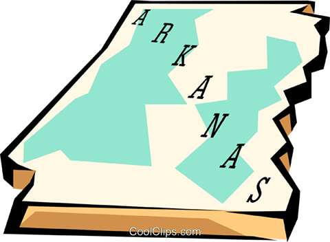 Arkansas State Map Royalty Free Vector Clip Art Illustration - Arkansas State Map Royalty Free Vector Clip Art Illustration (480x352)