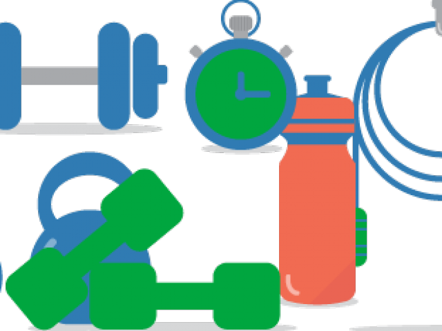 Fitness Clipart Blue - Fitness Clipart Blue (640x480)