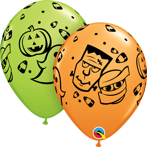 Halloween Fun Printed Balloons - Halloween Fun Printed Balloons (600x599)