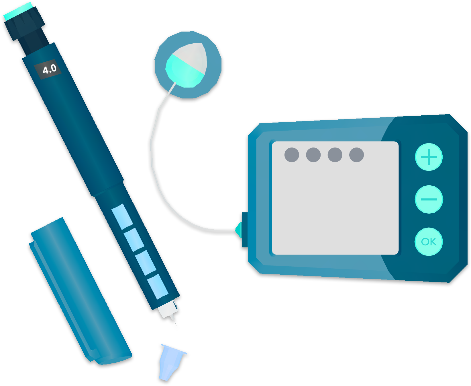 Insulin Pen Or Pump - Insulin Pen Or Pump (1810x1390)