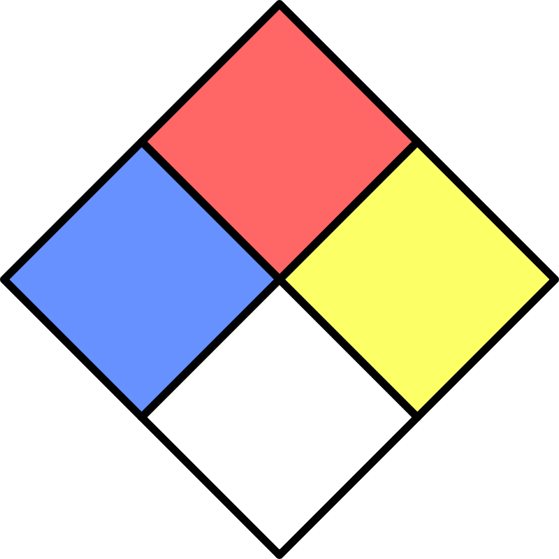 Health Flammability Reactivity Diamond - Health Flammability Reactivity Diamond (800x800)