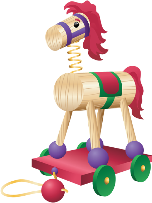 Trojan Horse Clipart Newborn Baby Toy - Trojan Horse Clipart Newborn Baby Toy (640x904)