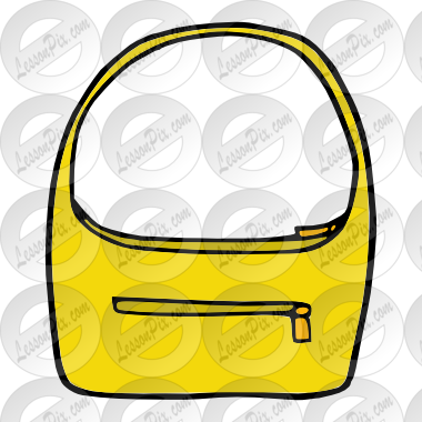 Purse Picture For Classroom / Therapy Use Great Clipart - Purse Picture For Classroom / Therapy Use Great Clipart (380x380)