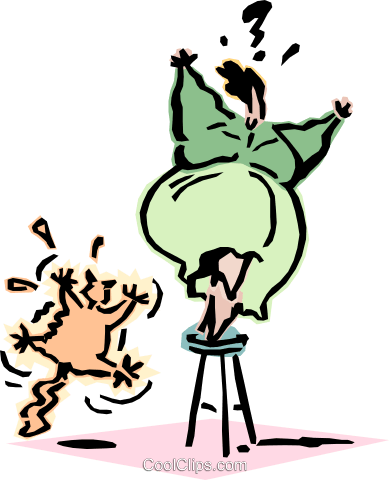 Cat Attacking Woman Royalty Free Vector Clip Art Illustration - Cat Attacking Woman Royalty Free Vector Clip Art Illustration (389x480)