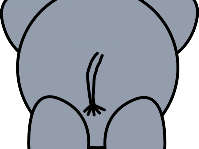 Rear Clipart Elephant Back - Rear Clipart Elephant Back (640x480)