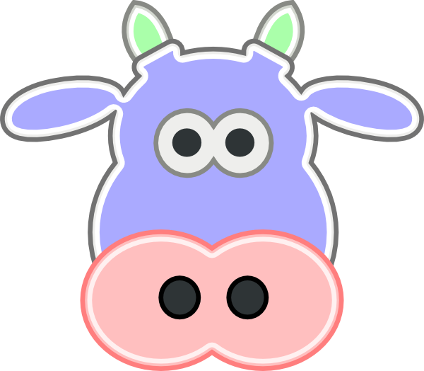 Cow Head Soft Svg Clip Arts 600 X 524 Px - Cow Head Soft Svg Clip Arts 600 X 524 Px (600x524)