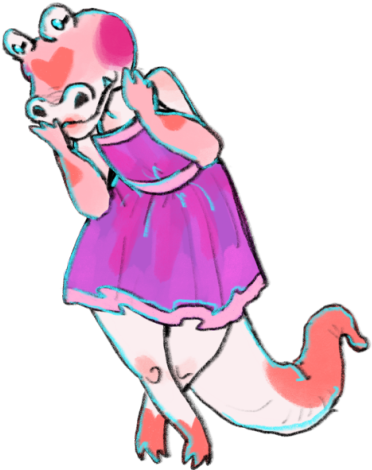 Draw An Alligator Villager - Draw An Alligator Villager (400x477)
