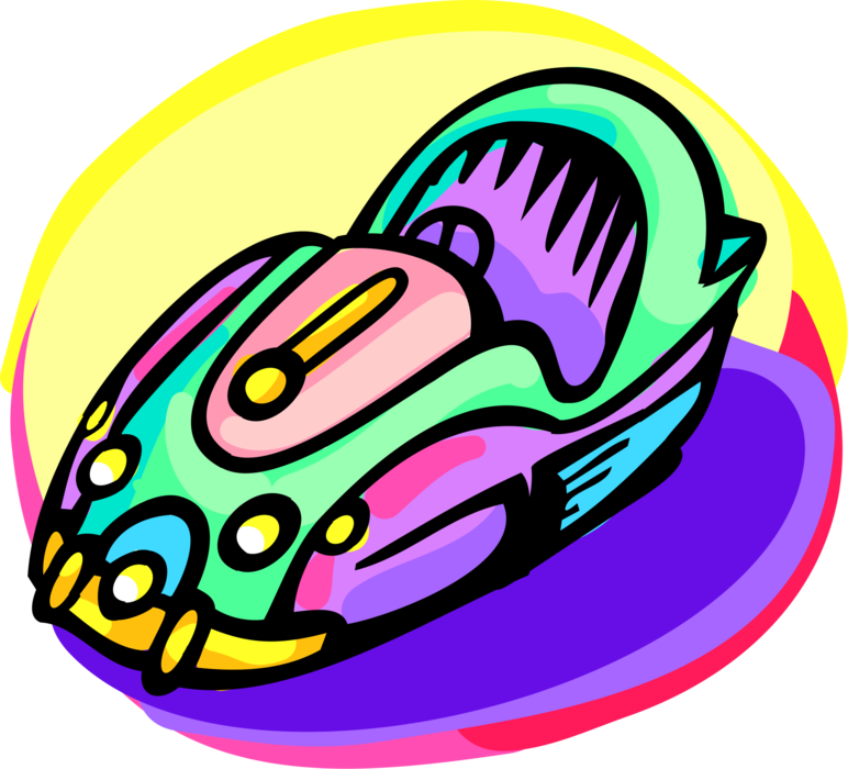 Vector Illustration Of Bumper Car Amusement Ride At - Vector Illustration Of Bumper Car Amusement Ride At (772x700)