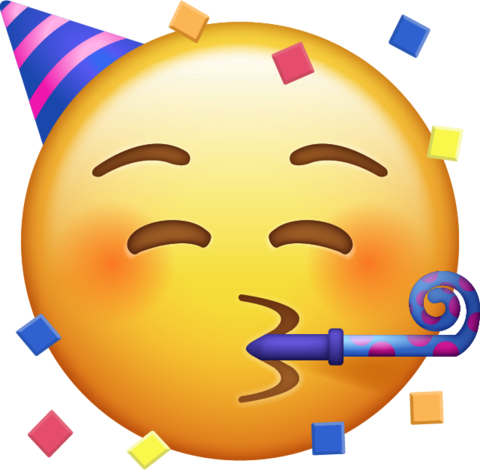 Party Face Emoji [free Download All Emojis] - Party Face Emoji [free Download All Emojis] (480x470)