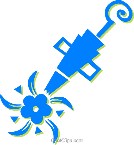 Cake Decorating Tool Royalty Free Vector Clip Art Illustration - Cake Decorating Tool Royalty Free Vector Clip Art Illustration (441x480)