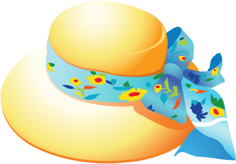 Free Png Download Yellow Summer Female Hat Clipart - Free Png Download Yellow Summer Female Hat Clipart (850x587)