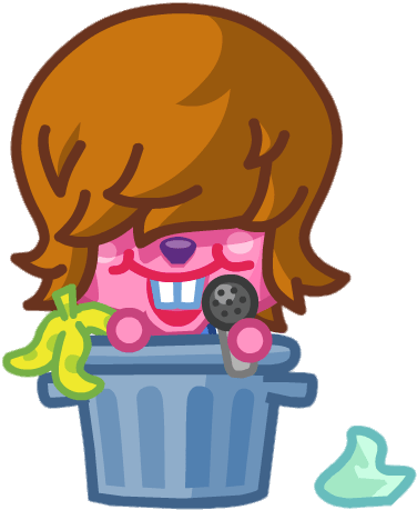 Dustbin Beaver The Moptop Tweenybop Dans Une Poubelle - Dustbin Beaver The Moptop Tweenybop Dans Une Poubelle (398x473)