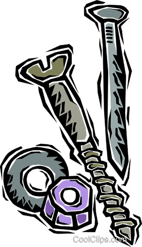 Nuts And Bolts Royalty Free Vector Clip Art Illustration - Nuts And Bolts Royalty Free Vector Clip Art Illustration (277x480)