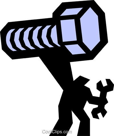 Bolt And Man Royalty Free Vector Clip Art Illustration - Bolt And Man Royalty Free Vector Clip Art Illustration (401x480)