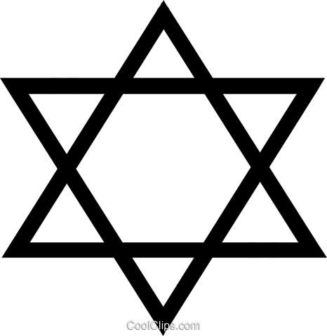 Judaism Star Of David Royalty Free Vector Clip Art - Judaism Star Of David Royalty Free Vector Clip Art (466x480)