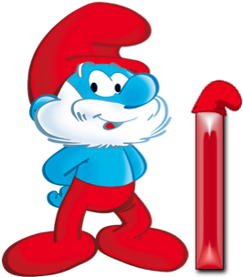 Free Alphabet, Smurf Alphabet, A-z, Png Graphics, Letter - Free Alphabet, Smurf Alphabet, A-z, Png Graphics, Letter (540x380)