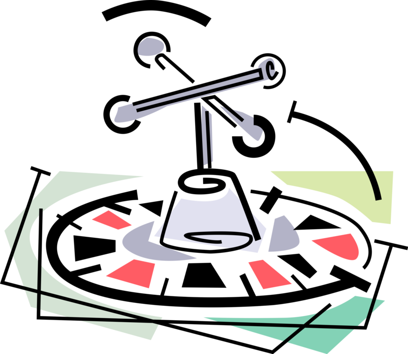 Vector Illustration Of Casino Gambling Games Of Chance - Vector Illustration Of Casino Gambling Games Of Chance (805x700)