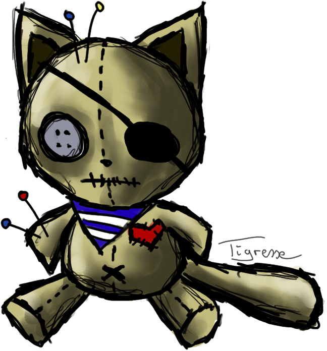 Voodoo Kitty By Anouki-morgenstern - Voodoo Kitty By Anouki-morgenstern (678x747)