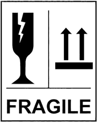 Black Fragile Sign - Black Fragile Sign (325x445)