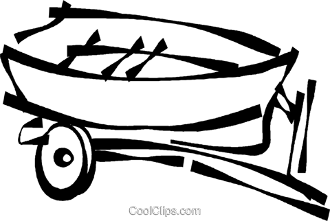 Fishing Boat On A Trailer Royalty Free Vector Clip - Fishing Boat On A Trailer Royalty Free Vector Clip (480x322)