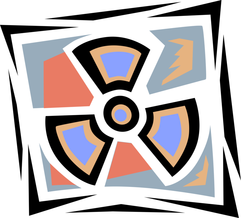 Vector Illustration Of Nuclear Fallout Radioactive - Vector Illustration Of Nuclear Fallout Radioactive (773x700)