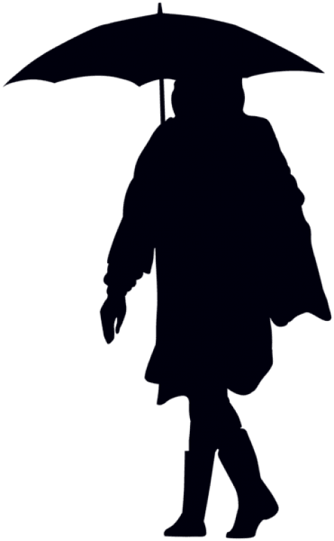 Free Png Woman With Umbrella Silhouette Png - Free Png Woman With Umbrella Silhouette Png (480x777)