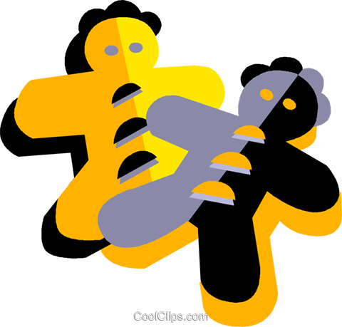 Ginger Bread Cookies Royalty Free Vector Clip Art Illustration - Ginger Bread Cookies Royalty Free Vector Clip Art Illustration (480x459)