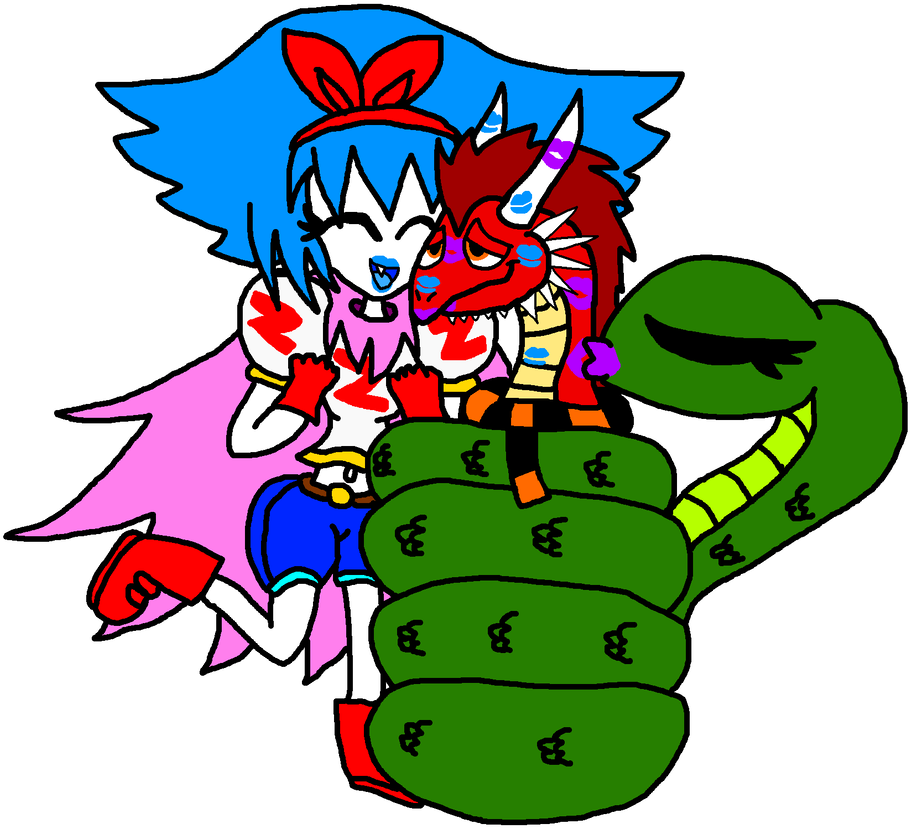 Lottie And Hissy Kisses Thorn By Richsquid1996 - Lottie And Hissy Kisses Thorn By Richsquid1996 (947x844)