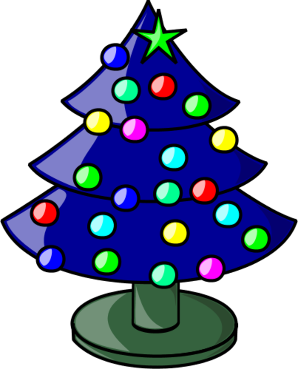 Christmas Tree Vector Clip Art - Christmas Tree Vector Clip Art (600x743)