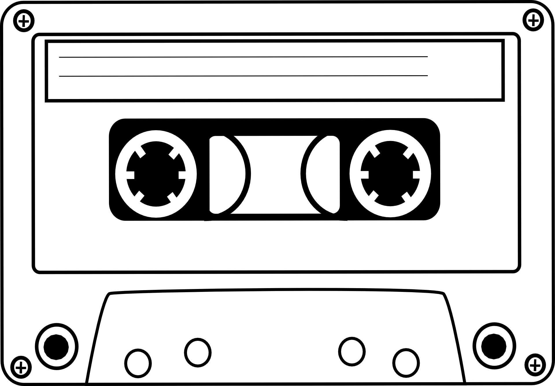 Cassette Tape Clip Art - Cassette Tape Clip Art (1920x1333)