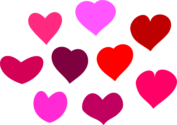 Color Hearts Clip Art At Clker Com Vector Clip Art - Color Hearts Clip Art At Clker Com Vector Clip Art (600x427)
