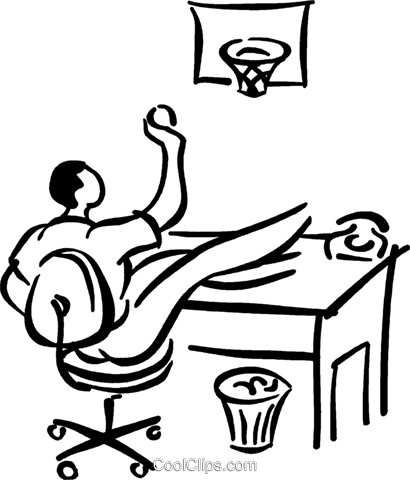 Bored Man Clipart 83195 Man Bored At Work Royalty Free - Bored Man Clipart 83195 Man Bored At Work Royalty Free (410x480)