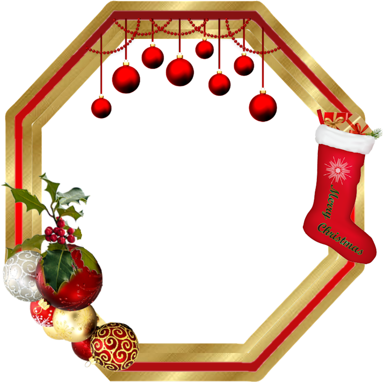 Clipart Cadre Noel (800x800)