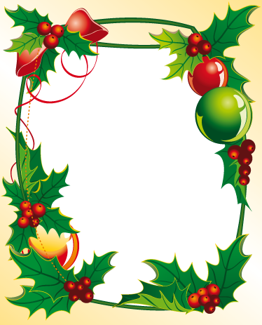 Sticker Cadre De Noël - Sticker Cadre De Noël (374x463)