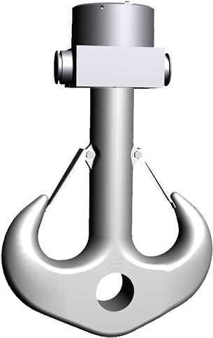 Open Die Forged Ramshorn Hook Form B - Open Die Forged Ramshorn Hook Form B (500x500)