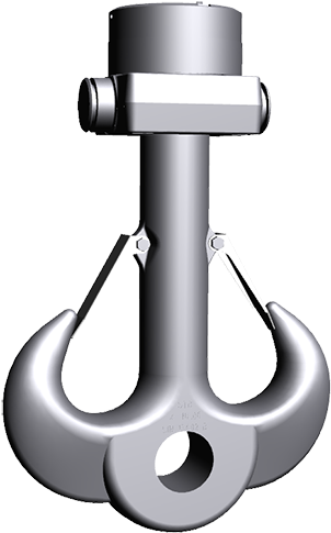 Drop Forged Ramshorn Hook Form B - Drop Forged Ramshorn Hook Form B (500x500)