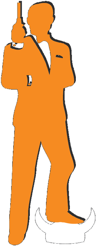 James Bond Clipart Cover - James Bond Clipart Cover (319x818)