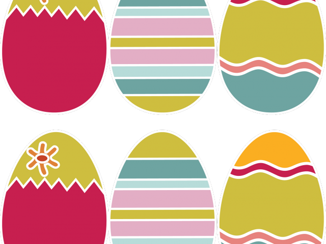 Easter Eggs Clipart Printable - Easter Eggs Clipart Printable (640x480)