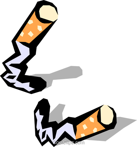 Cigarette Butts Royalty Free Vector Clip Art Illustration - Cigarette Butts Royalty Free Vector Clip Art Illustration (447x480)