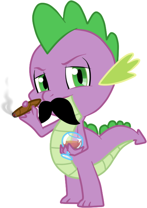 Riosha, Cigar, Moustache, Safe, Smoking, Spike - Riosha, Cigar, Moustache, Safe, Smoking, Spike (473x670)