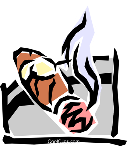 Cigar Royalty Free Vector Clip Art Illustration - Cigar Royalty Free Vector Clip Art Illustration (417x480)