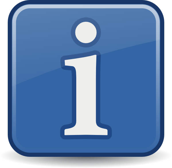 Vector Clip Art Of Square Information Icon Public Domain - Vector Clip Art Of Square Information Icon Public Domain (600x585)