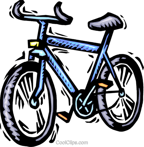 Child's Bicycle Royalty Free Vector Clip Art Illustration - Child's Bicycle Royalty Free Vector Clip Art Illustration (470x480)