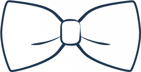 Doodle Navy Bow Tie Graphic By Sharon-dewi Stolp - Doodle Navy Bow Tie Graphic By Sharon-dewi Stolp (456x456)