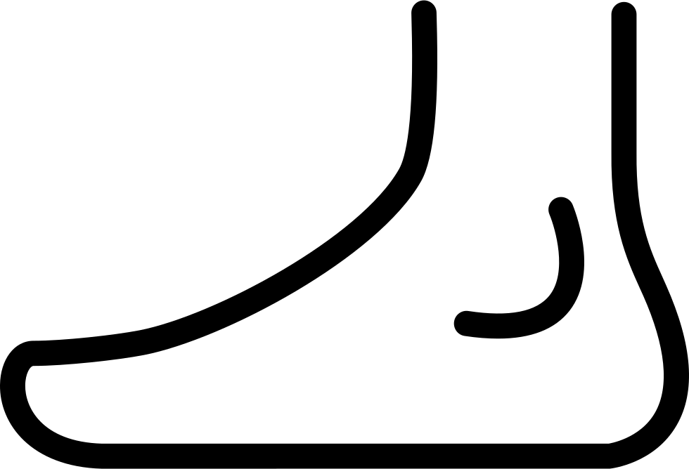 Foot Outline Svg Png - Foot Outline Svg Png (980x668)
