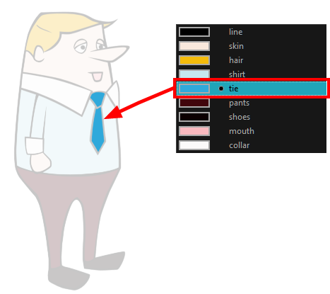 How To Highlight A Selected Colour - How To Highlight A Selected Colour (489x437)
