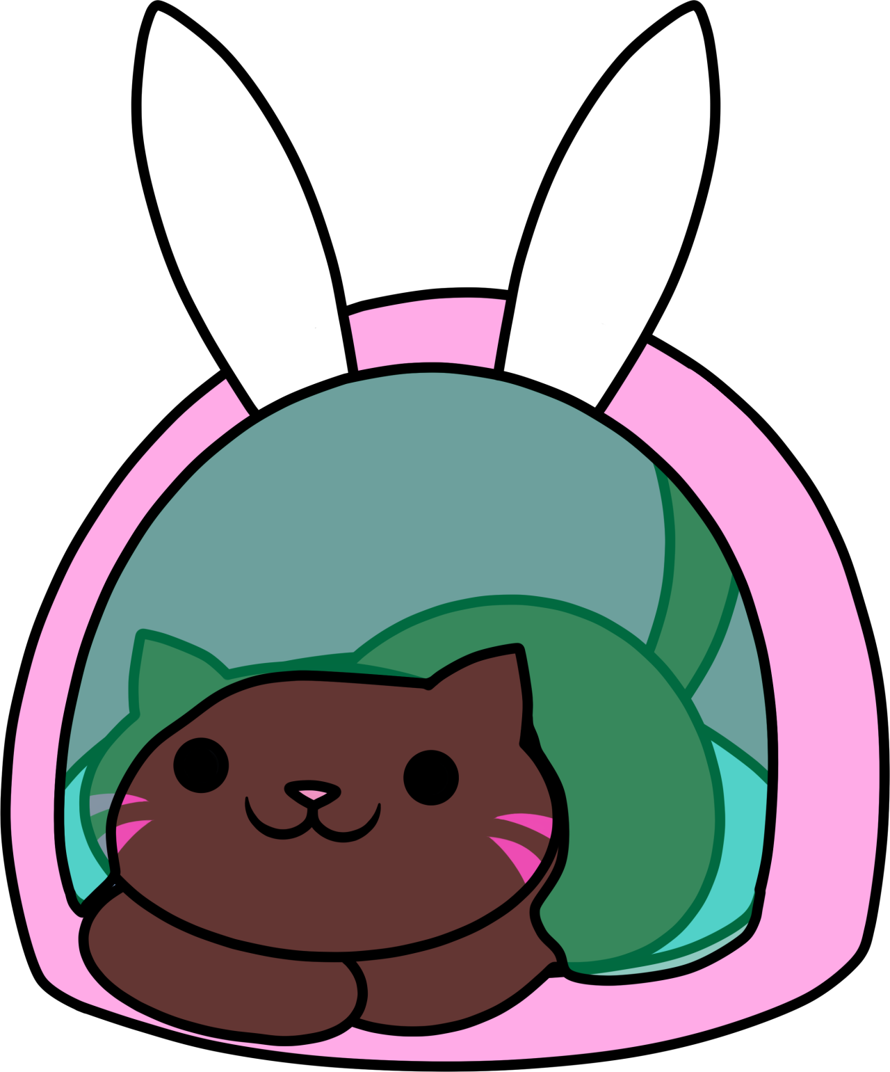 Bunny Feet And Head Clipart - Bunny Feet And Head Clipart (1280x1541)