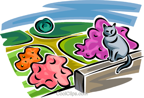 Cat Sitting On A Ledge Royalty Free Vector Clip Art - Cat Sitting On A Ledge Royalty Free Vector Clip Art (480x327)