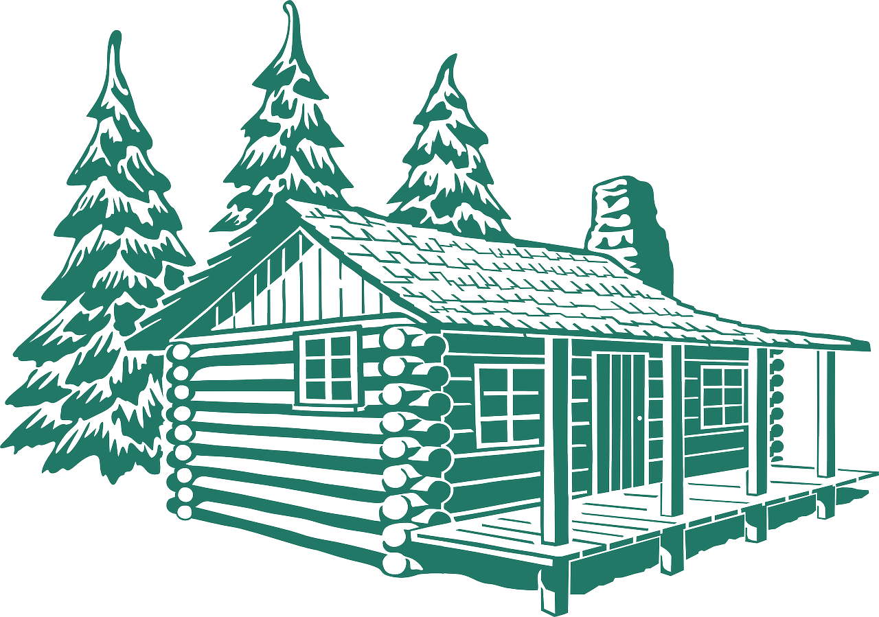 Forest Cabin Wood Hut - Forest Cabin Wood Hut (1280x899)